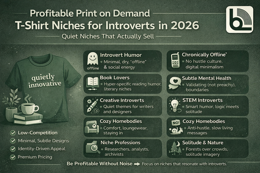 profitable print on demand tshirt niches for introverts 2026