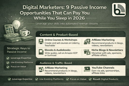 digital marketers looking for passive income opportunities 2026
