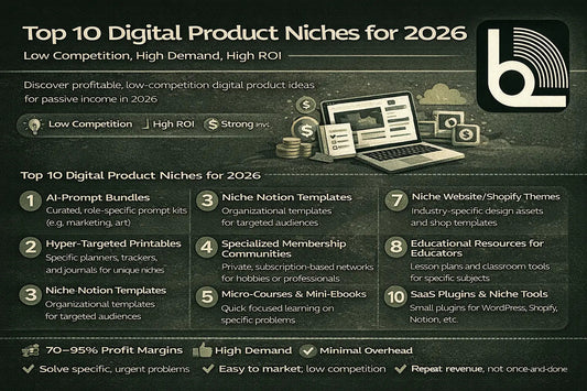 Top 10 Digital Product Niches: Low Competition, High Demand, High ROI for Passive Income in 2026