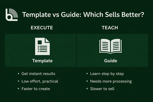 What Digital Product Sells Better: Template or Guide?
