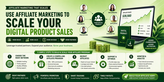 How to Use Affiliate Marketing to Scale Your Digital Product Sales